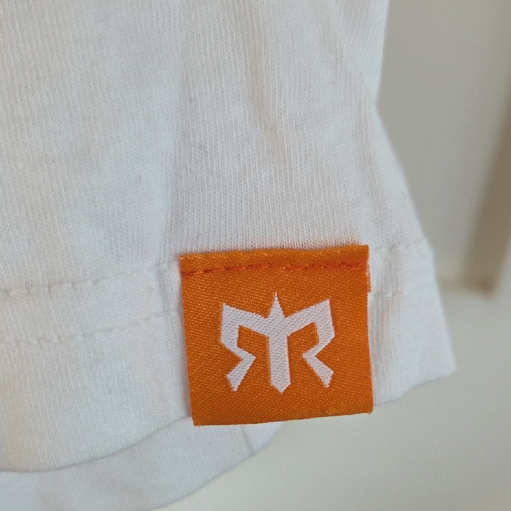 White Graphic Tee with Multicolor Design - Picture 3 of 4